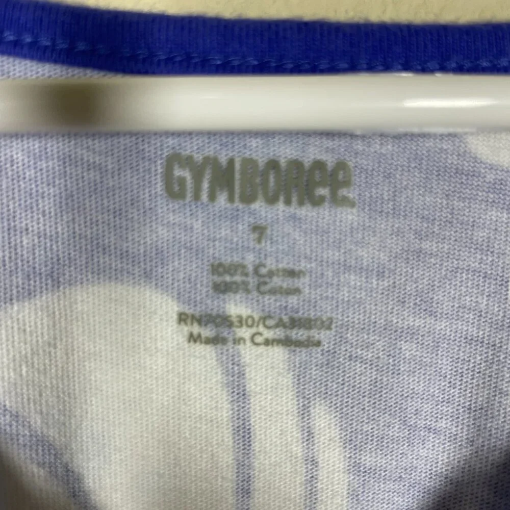 Gymboree Girls Periwinkle Purple White Daisy Print Tank Dress 7 Fit & Flare